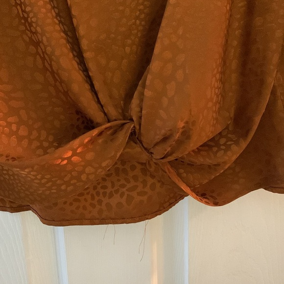 Woman’s copper color pull over dress top! - Picture 4 of 7